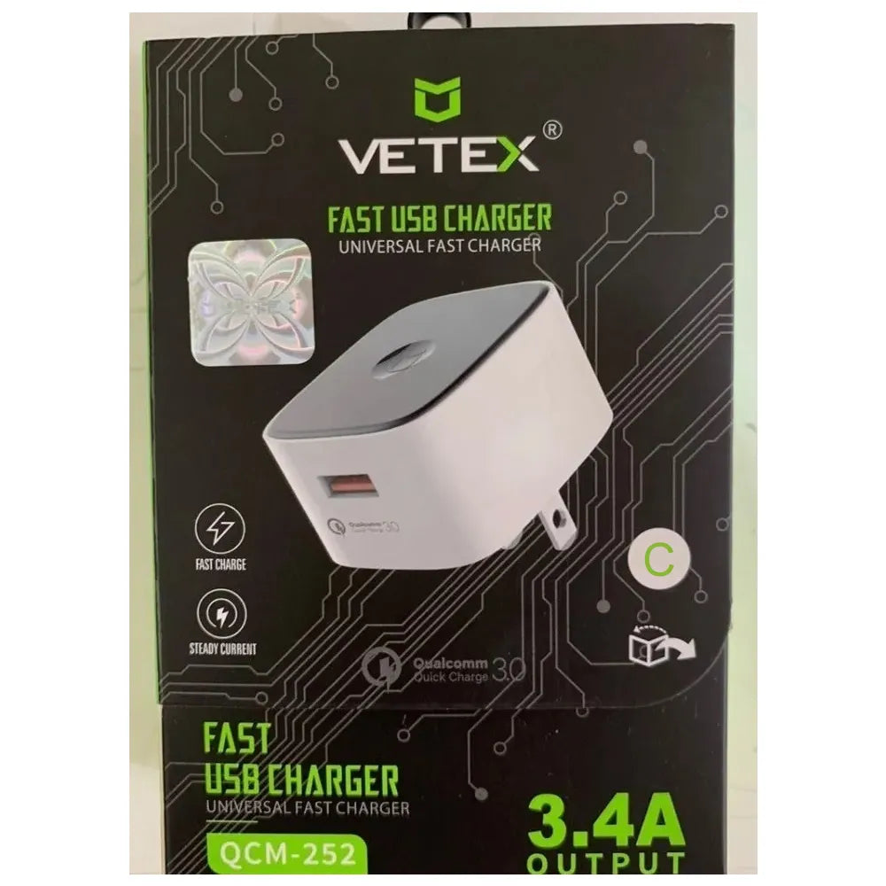 CARGADOR VETEX TIPO C 4 AMP